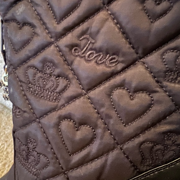 New Juicy Couture Snowflake black bootie 6M - Picture 8 of 8